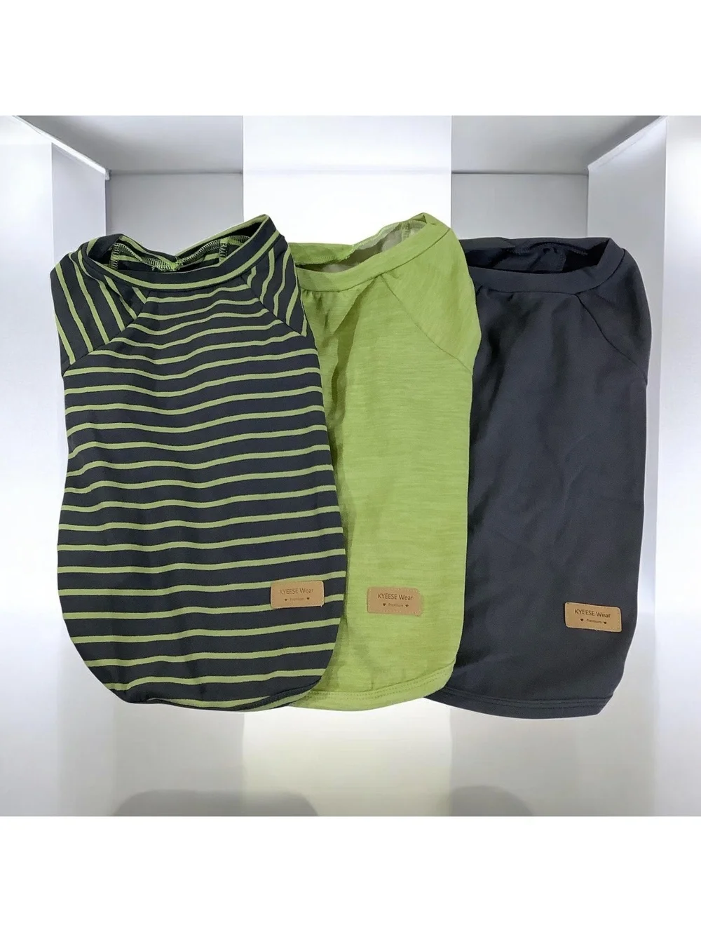 NWOT Kyeese 3 Pack Fleece Striped Sweater Shirt for Dogs, XL